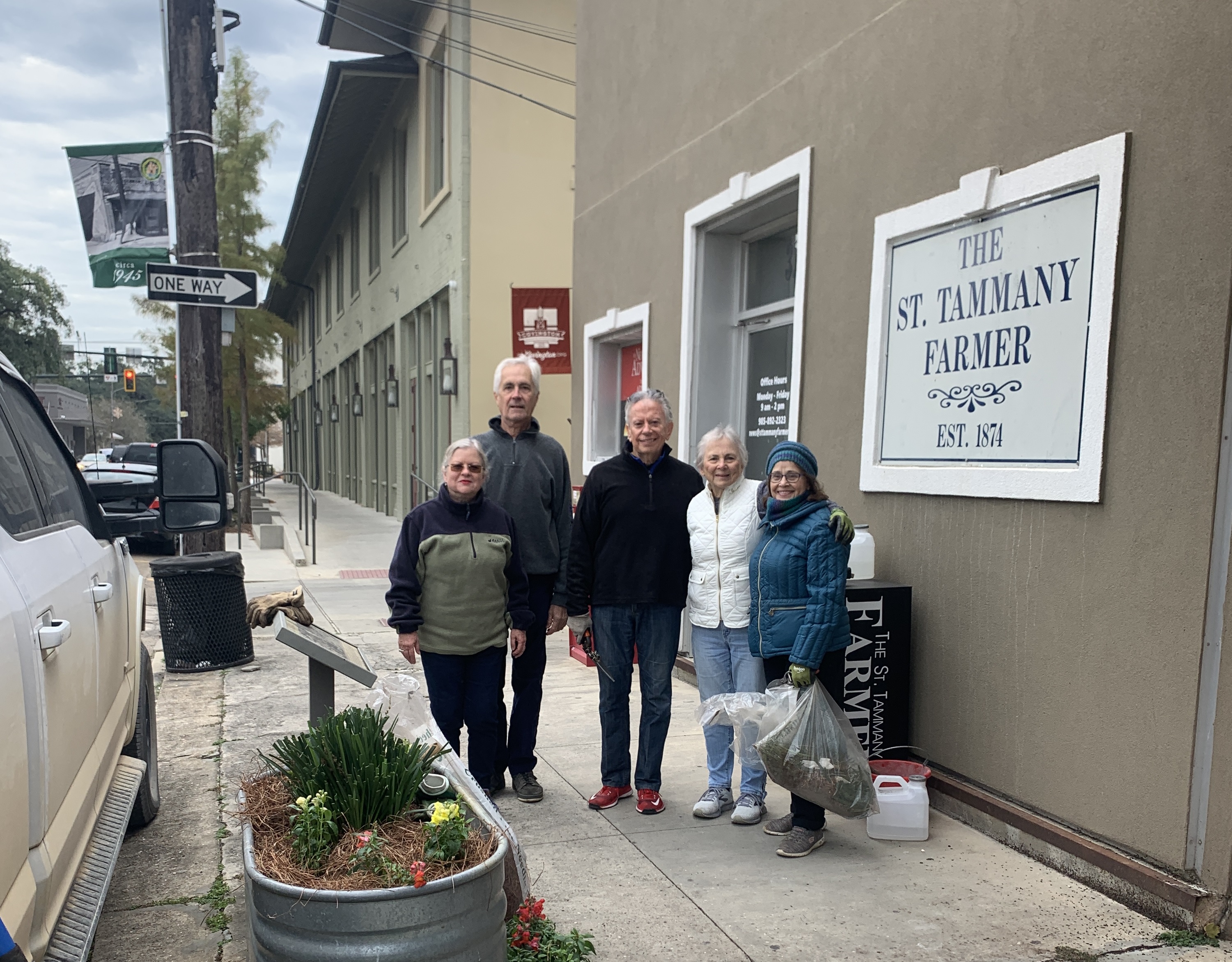 Volunteers Planting